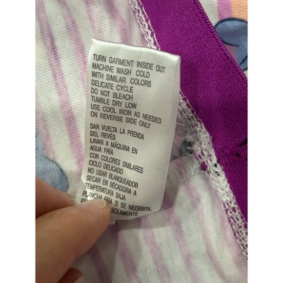 Disney NWT Eeyore Womens Lounge Shorts Purple Pink Striped Sleepwear Size 2X - Picture 7 of 9
